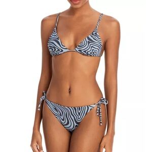 Onia full set - Blue Zebra Print Bikini